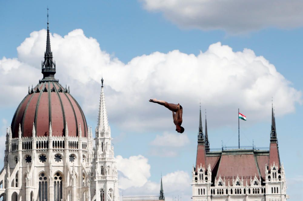 17º Campeonato Mundial de Acuáticos de la FINA - 27 metros de altura en la primera ronda de buceo - Budapest, Hungría.