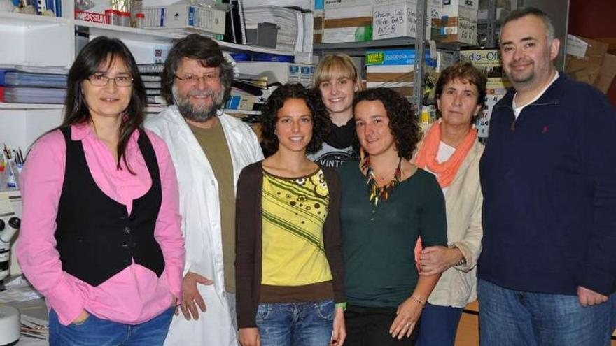 Susana Soto, Fran Ramil, Sara Castillo, Marta Gil, Belén Calero, Ana Ramos y Francisco Rocha.