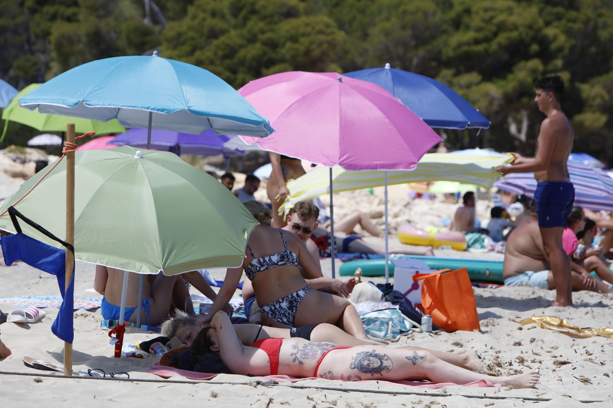 Wie im Hochsommer. So vergnügen sich schon jetzt die Urlauber an der Cala Agulla bei Cala Ratjada