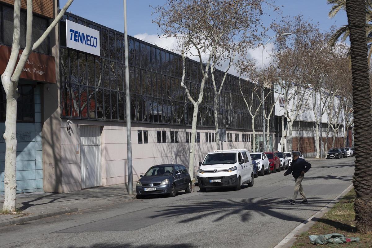 La fábrica de Tenneco, en Badalona.
