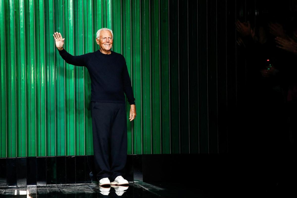 Giorgio Armani presents Fall-Winter 2022/2023 collection, in Milan