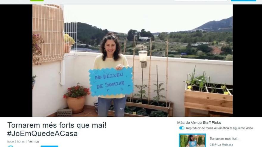 El profesorado del CEIP La Muixara de La Nucía ha compartido un vídeo animando a sus estudiantes