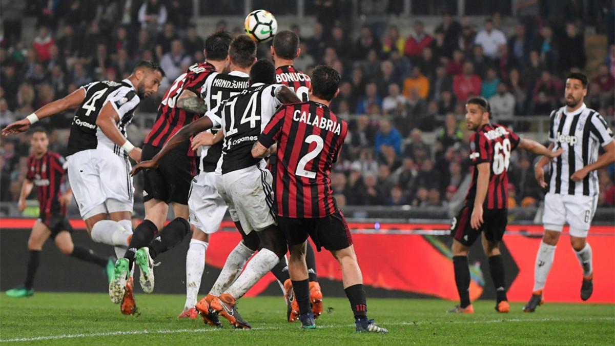 Una imagen de la final de la Copa Italia 2017/18 entre Juventus y Milan