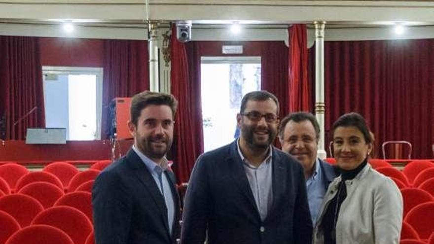 Fagúndez, Ibán García, Martín Benito y Ana Sánchez en el Principal.