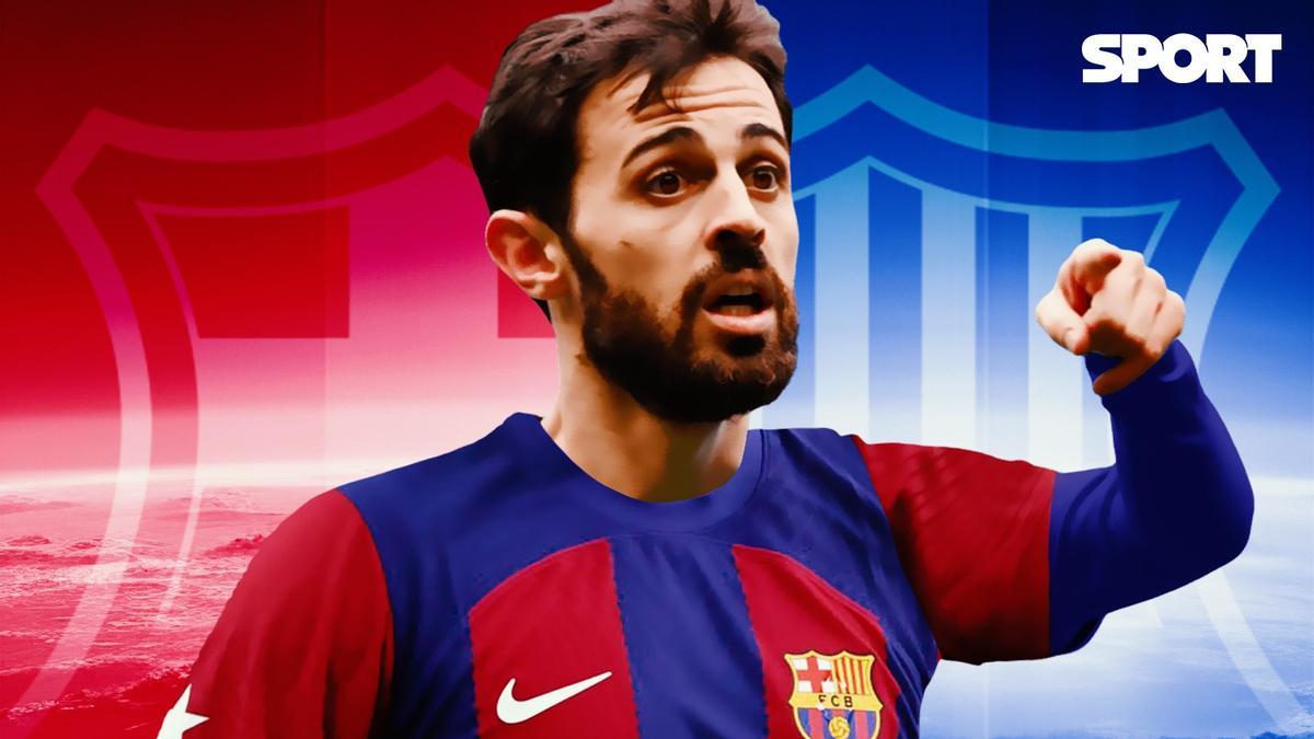 Bernardo Silva, con la camiseta del Barça