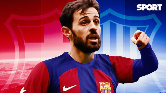 Bernardo Silva, con la camiseta del Barça