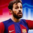 Bernardo Silva, con la camiseta del Barça