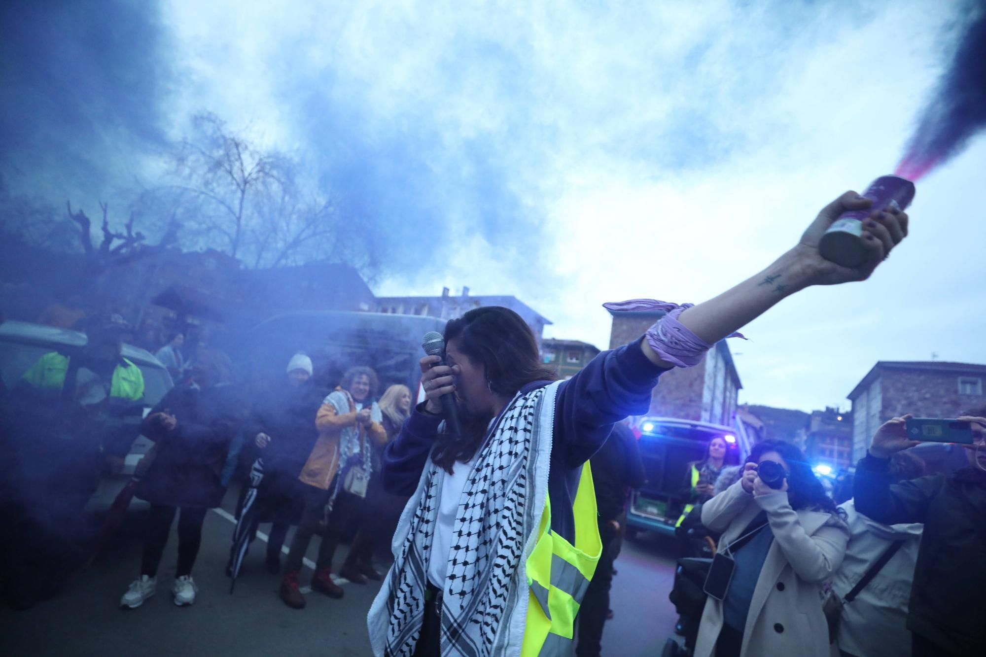 Así fue la manifestación del 8 M en Langreo