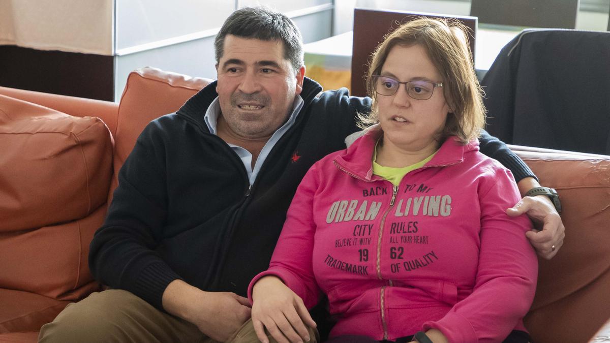 Ino Poncela y Yolanda Prieto trabajadores del CEE San Juan de Dios de Valladolid, son pareja y viven en un piso tutelado por el Centro