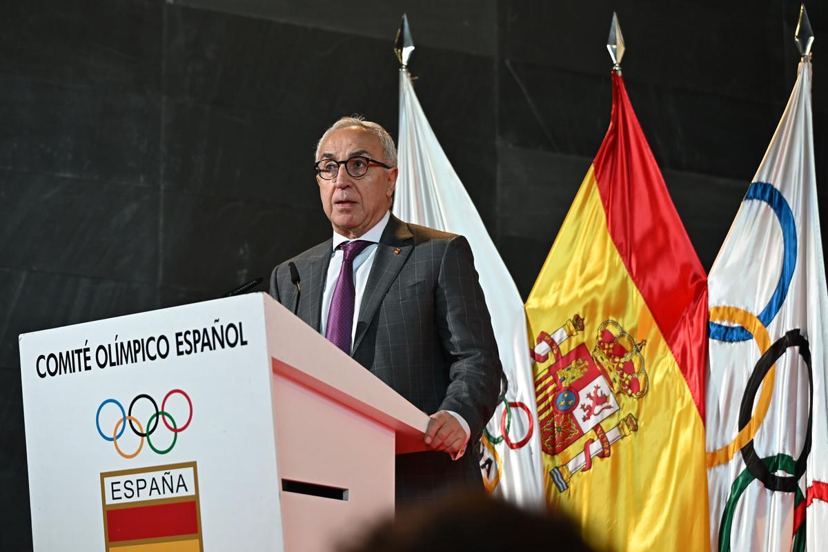 Alejandro Blanco, tras su reelección como presidente del COE hasta 2029.