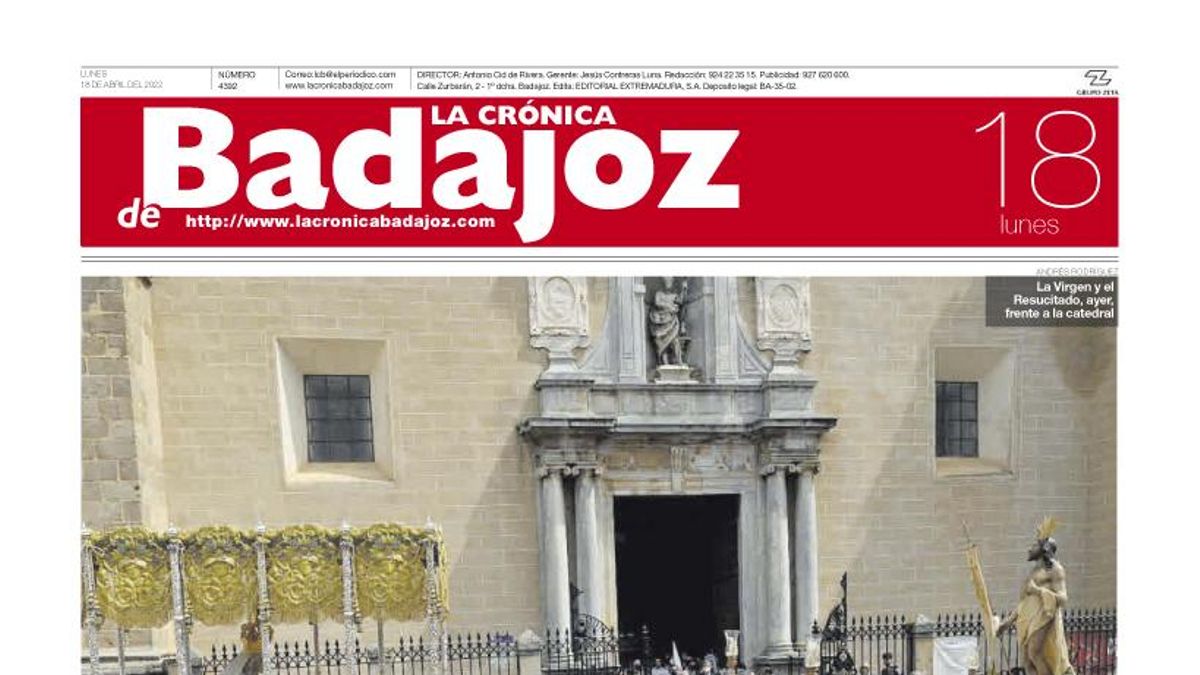 Consulta la portada correspondiente al día 18 de abril del 2022