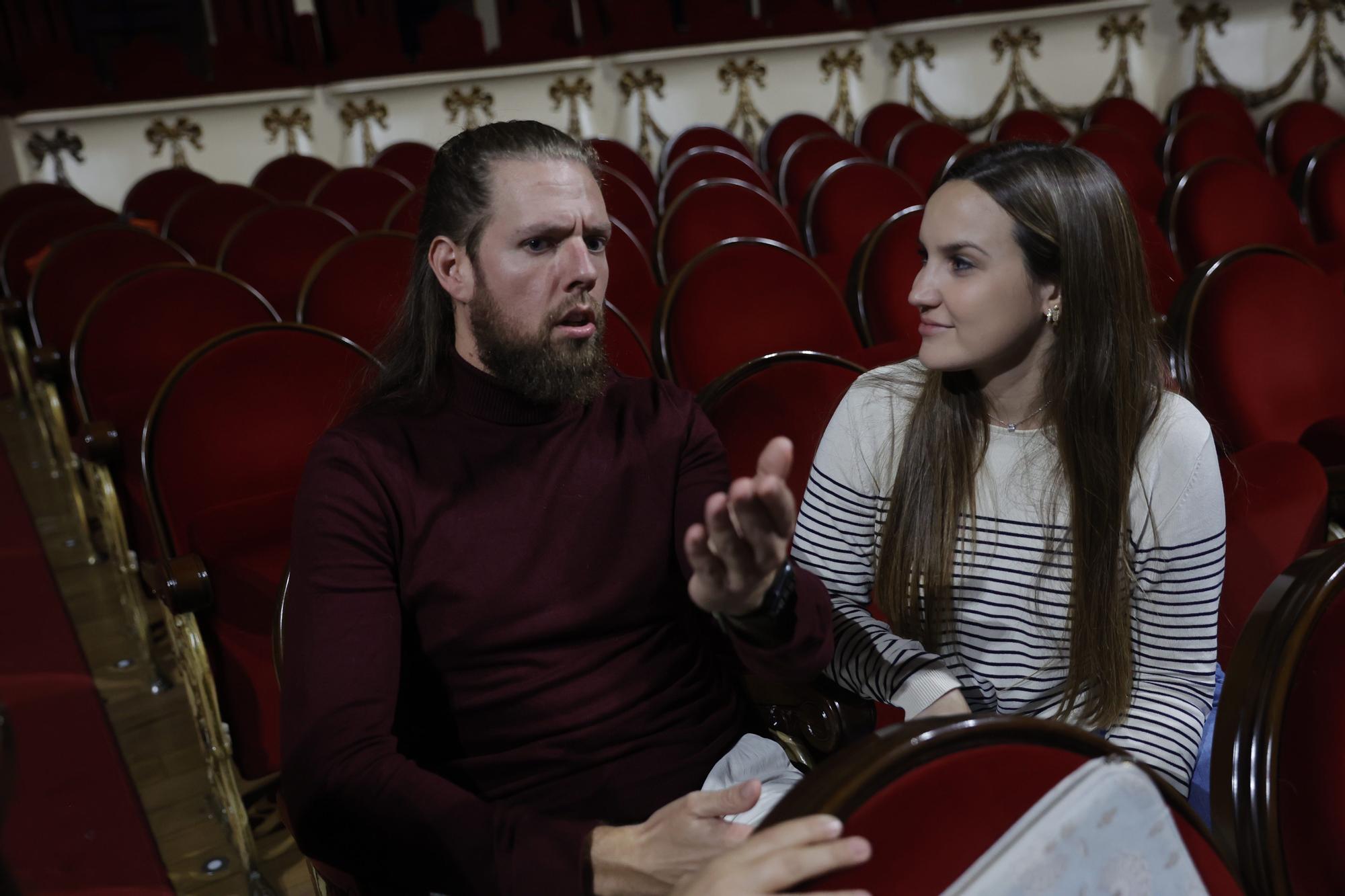 Ensayo de la ópera Don Giovanni en el teatro Campoamor