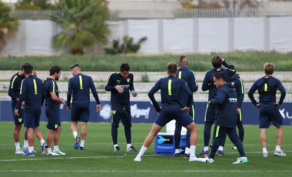 El Málaga CF vuelve a entrenar tras una semana de vacaciones