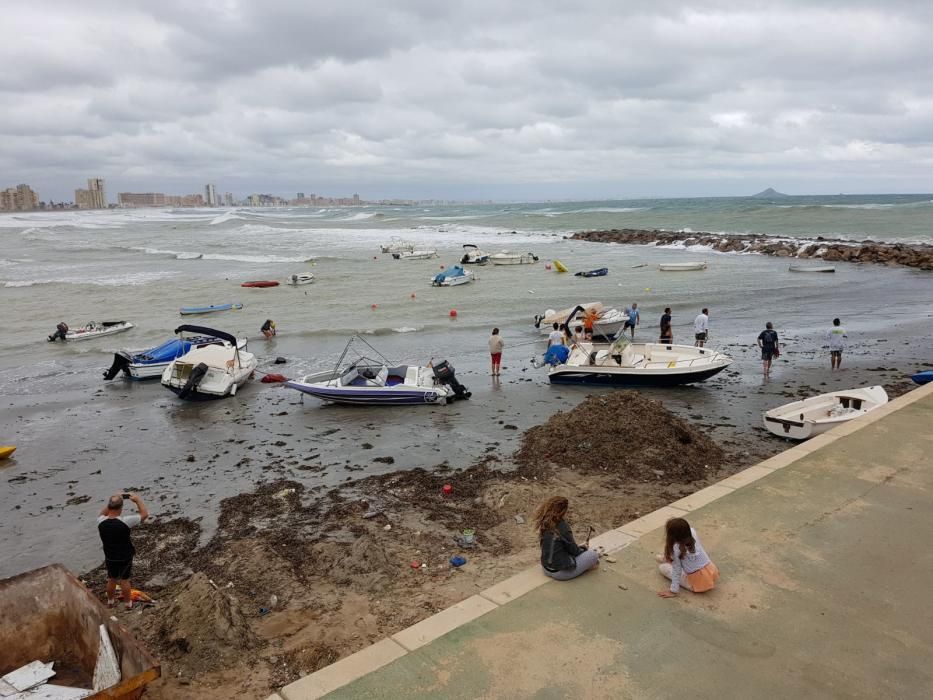 Efectos del temporal en las playas de la Región