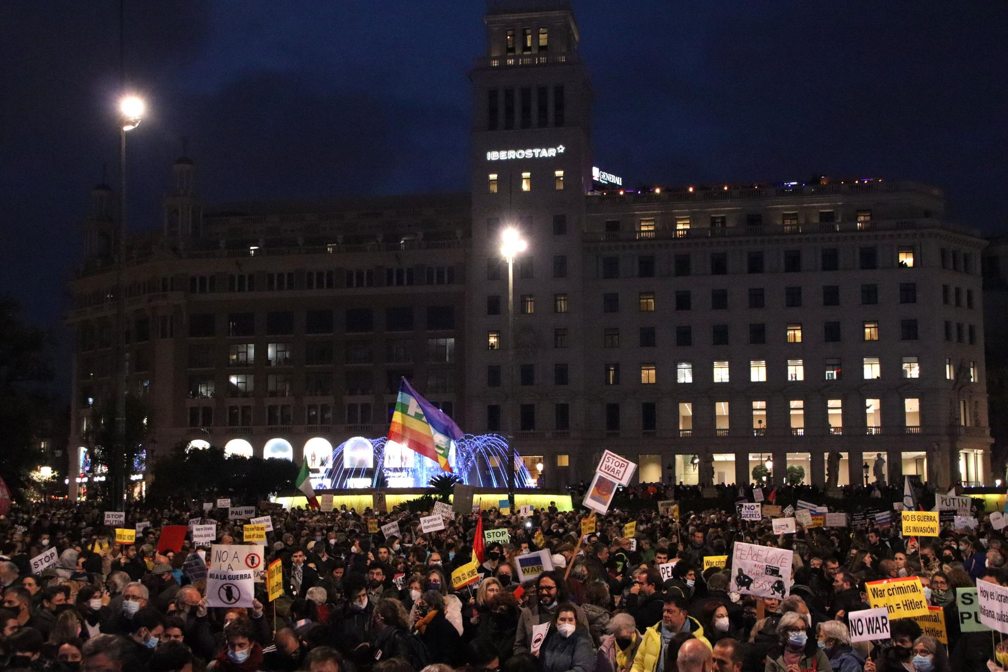 Manifestació 'No a la Guerra' a Barcelona