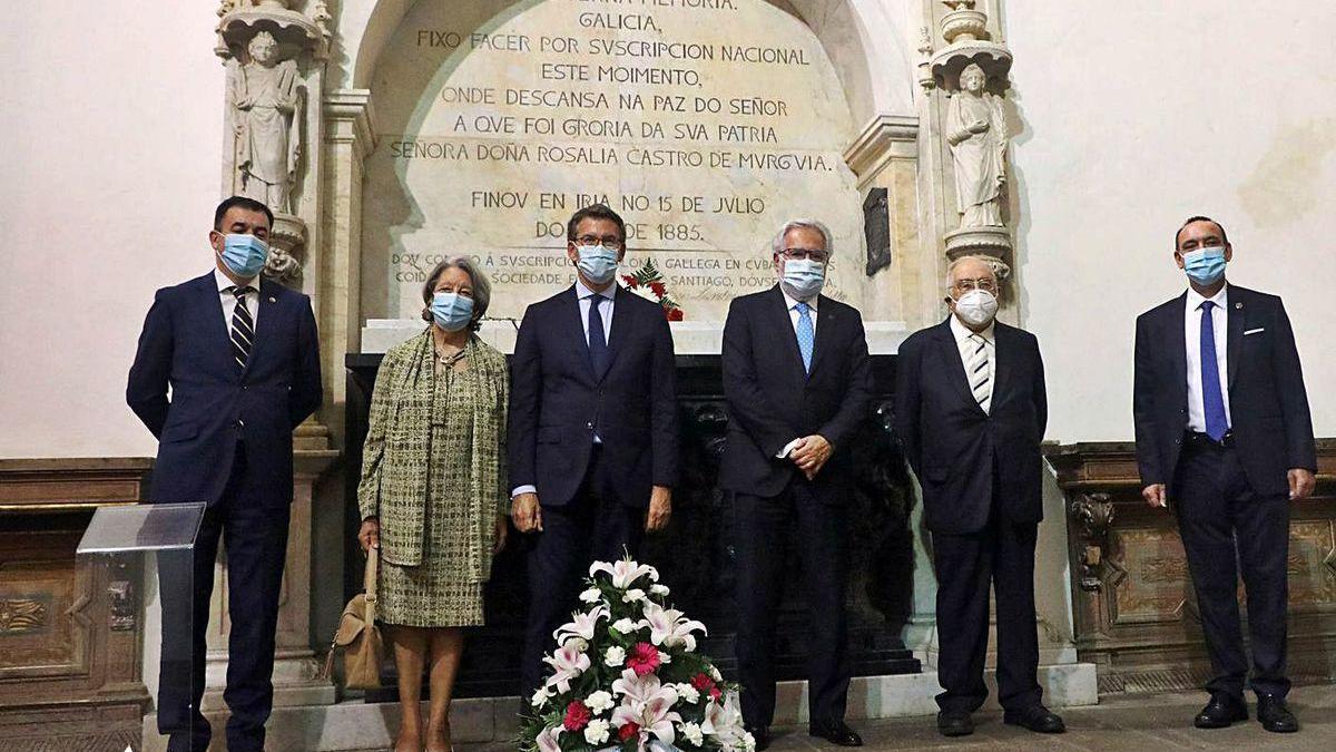 Misa y ofrenda en homenaje a Rosalía de Castro