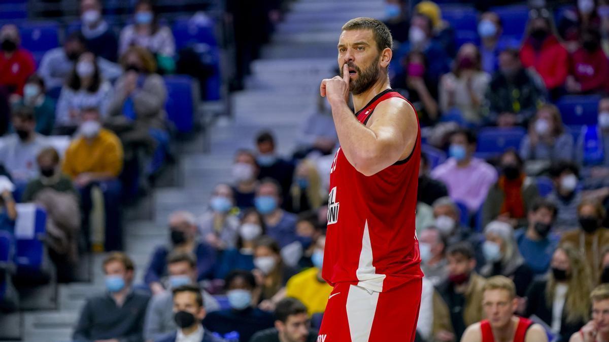 Marc Gasol se retiró cojeando del encuentro.