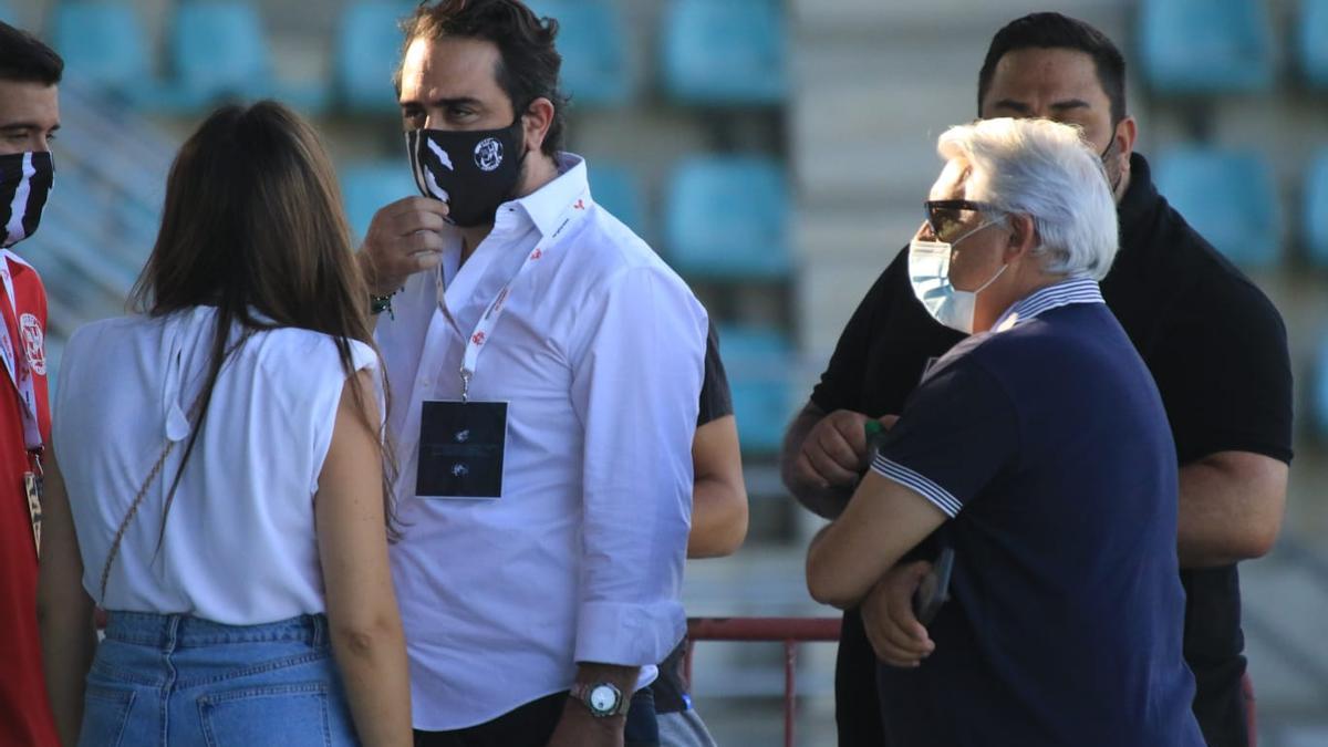 Víctor de Aldama, antes del inicio del play off de ascenso del Zamora CF a Segunda División B.