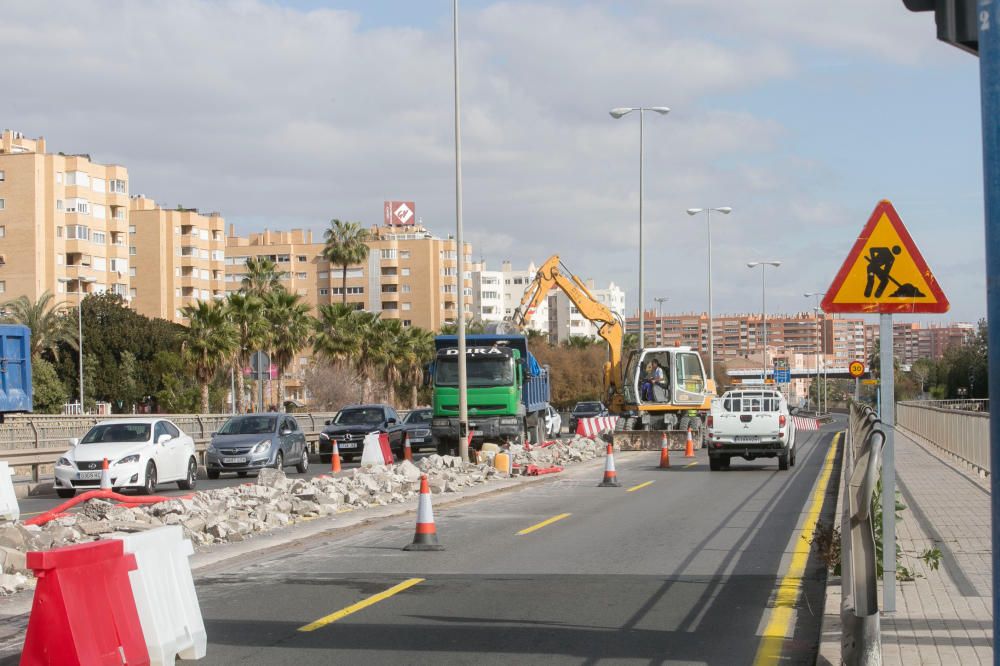 Obras en la avenida de Elche