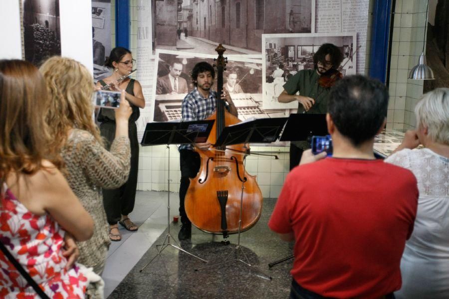 Concierto de Vandalia Trío en la exposición