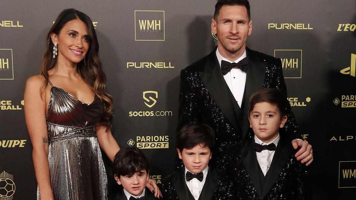 Leo Messi, en la alfombra roja del Balón de Oro.