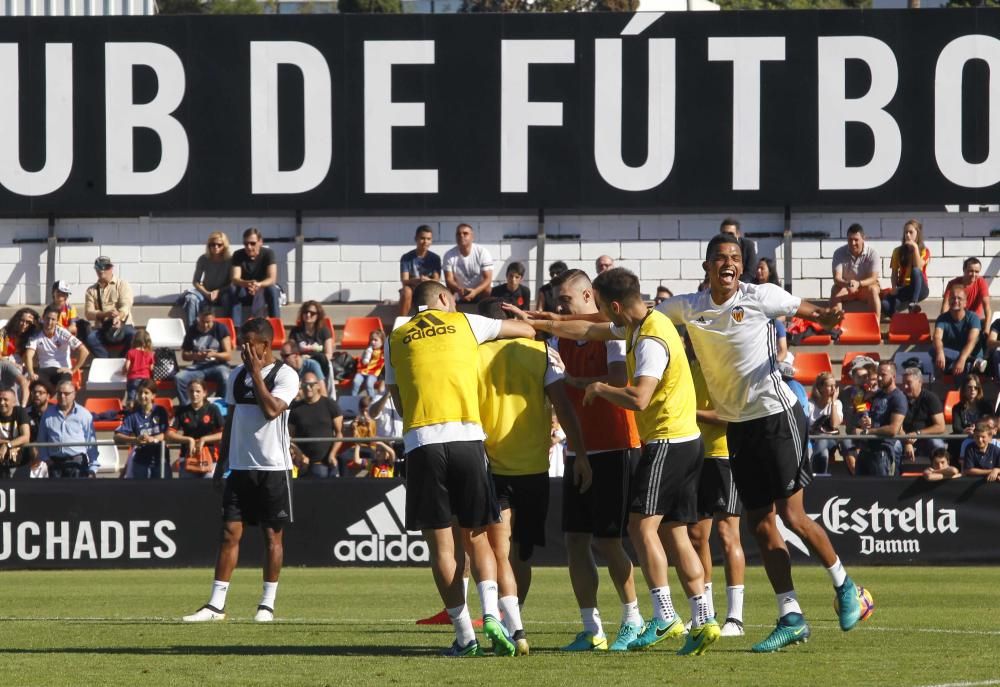Espectacular entrenamiento del Valencia CF
