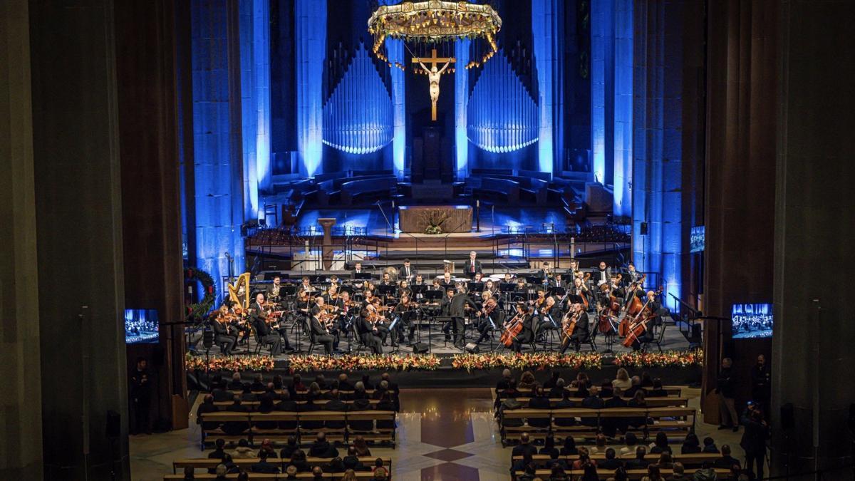 Concierto de Navidad, en la Sagrada Família.