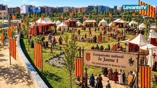 La alerta naranja obliga a retrasar el montaje y la apertura del campamento de Jaume I en el Parc Central