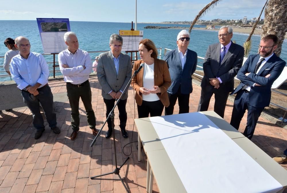 Inicio de las obras del paseo marítimo que unirá las playas de San Agustín con la de Las Burras.