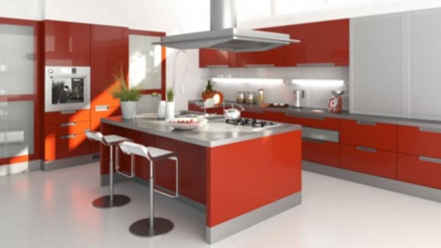 Cocinas funcionales con colores modernos