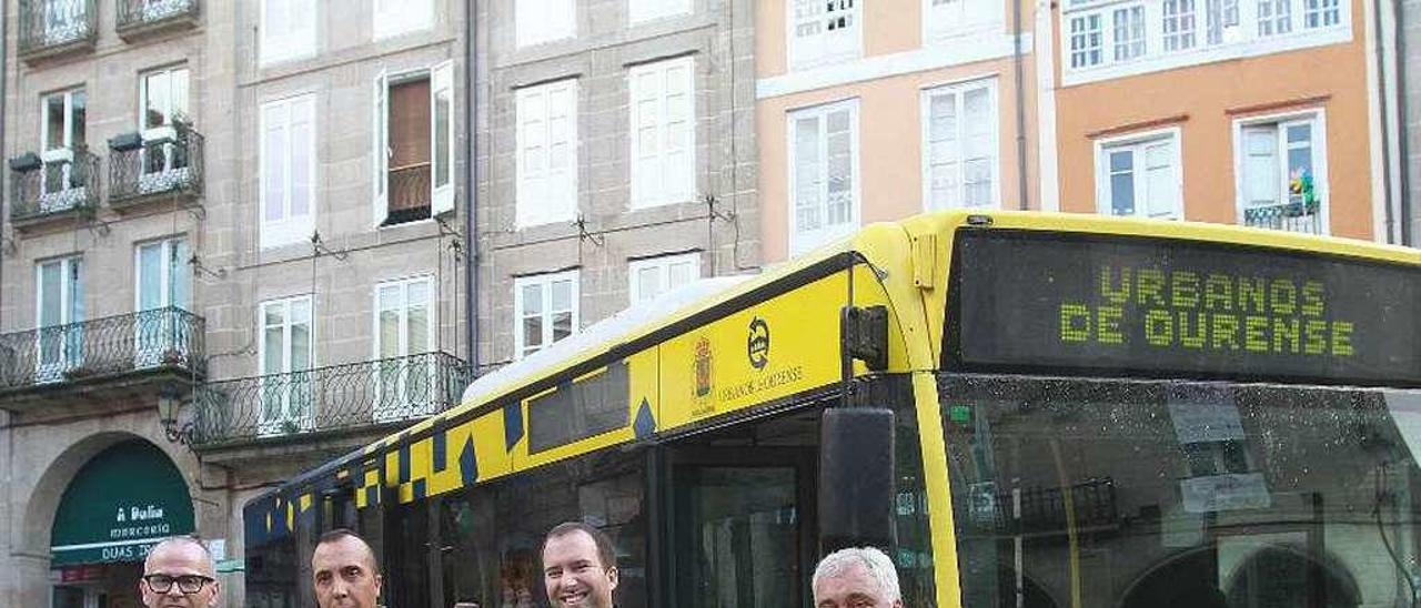 Jesús Vázquez, Benito Bouzada, David Llorente y Carlos Campos presentaron la campaña. // Iñaki Osorio