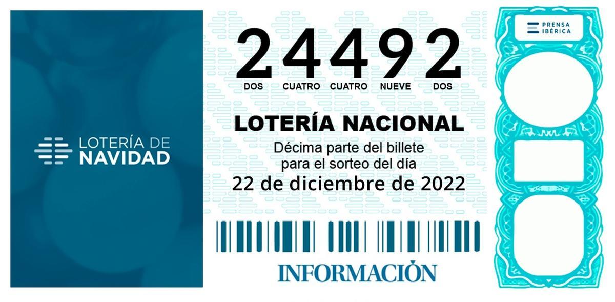 El quinto quinto premio: 24492