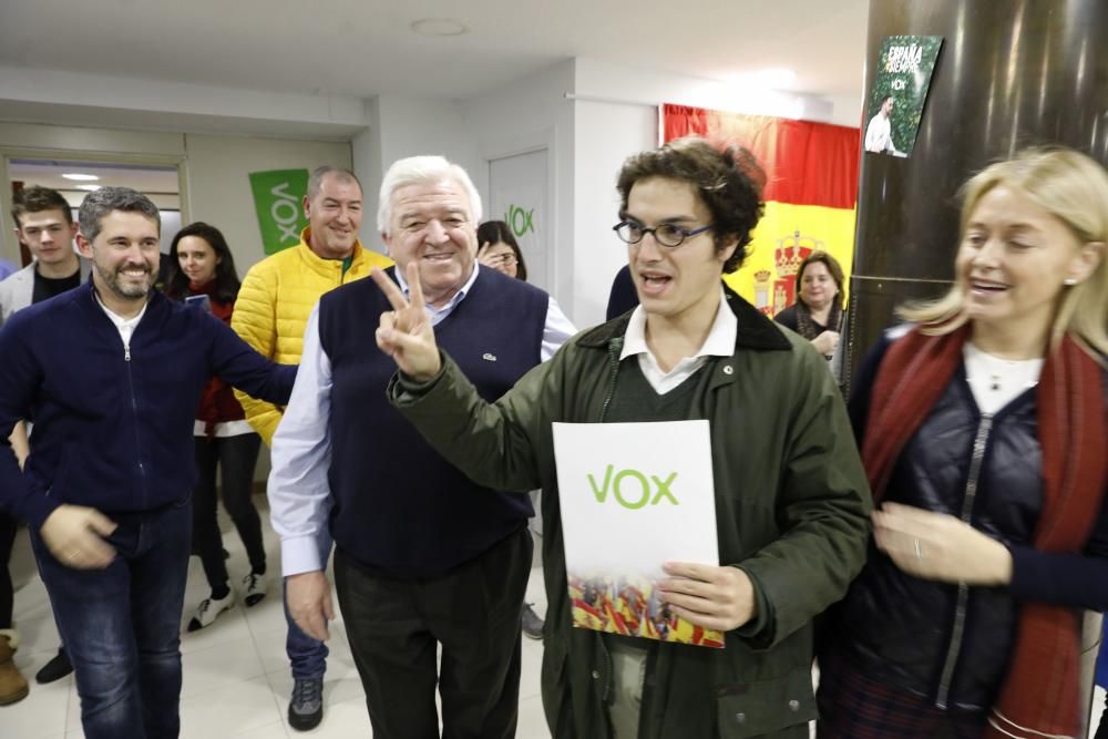 Noche electoral de Vox en Asturias