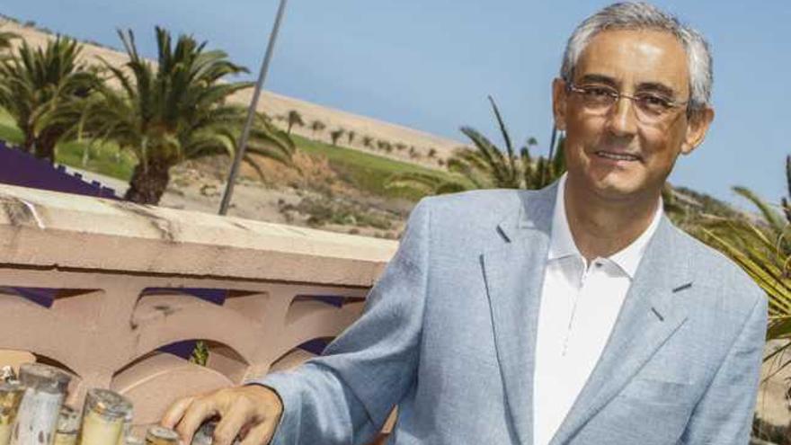 Fernando Fraile, presidente de la Federación de Empresarios de Hostelería y Turismo, ayer en Maspalomas. | josé carlos guerra