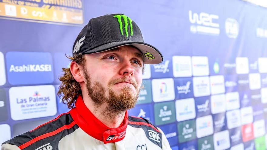A las puertas de tumbar a su héroe: Oliver Solberg y un error que le priva de vencer a Sébastien Ogier en el Rally Islas Canarias