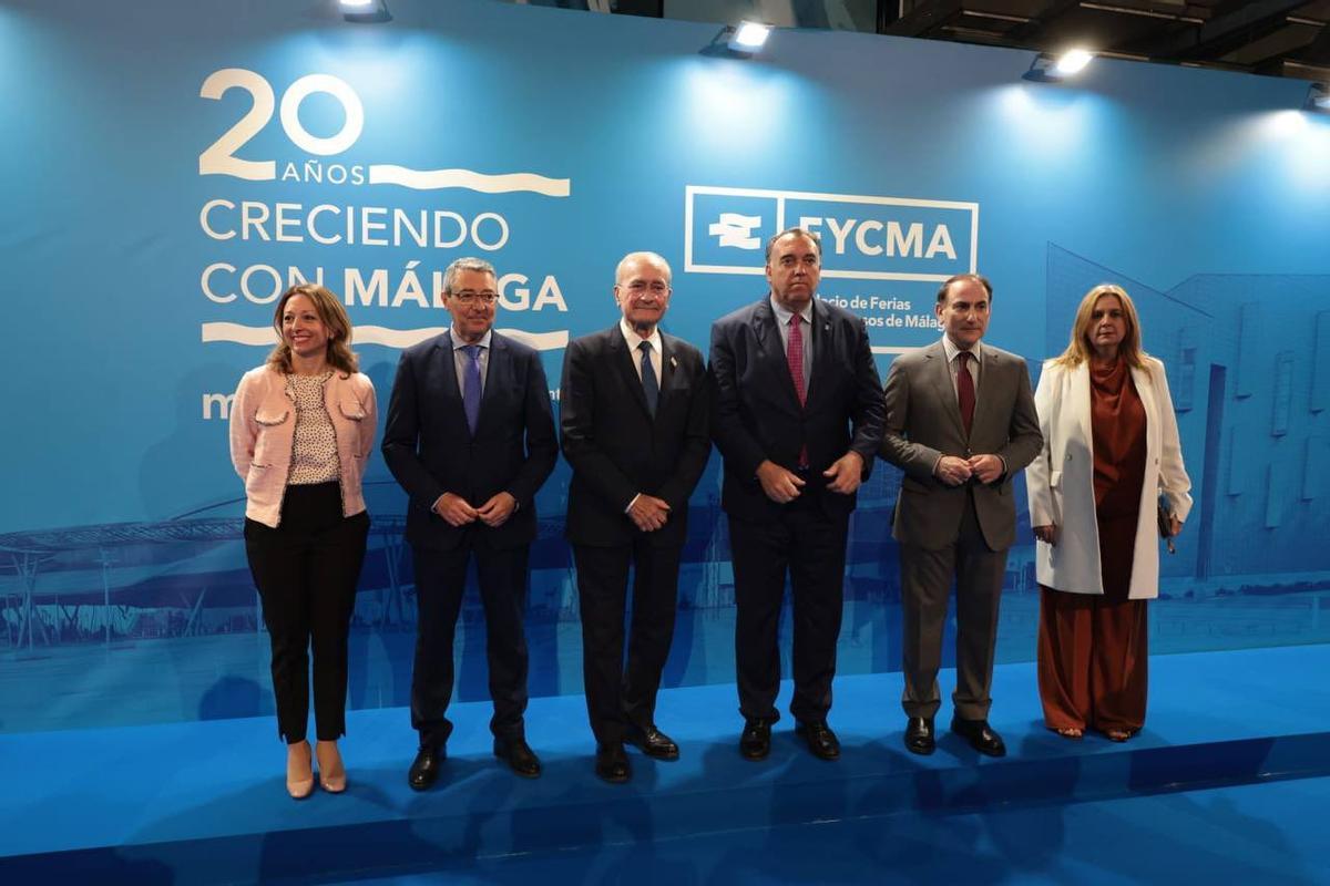 Autoridades en la gala de los 20 años del Palacio de Ferias y Congresos de Málaga.