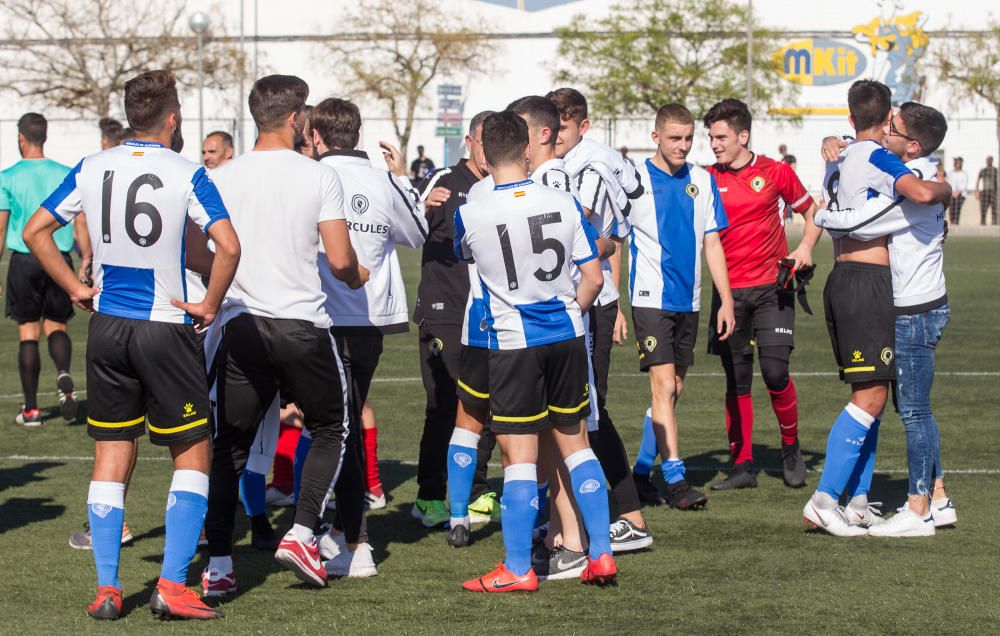 El Hercules Juvenil asciende a Division de Honor tras vencer por 2-0 al Alcoyano