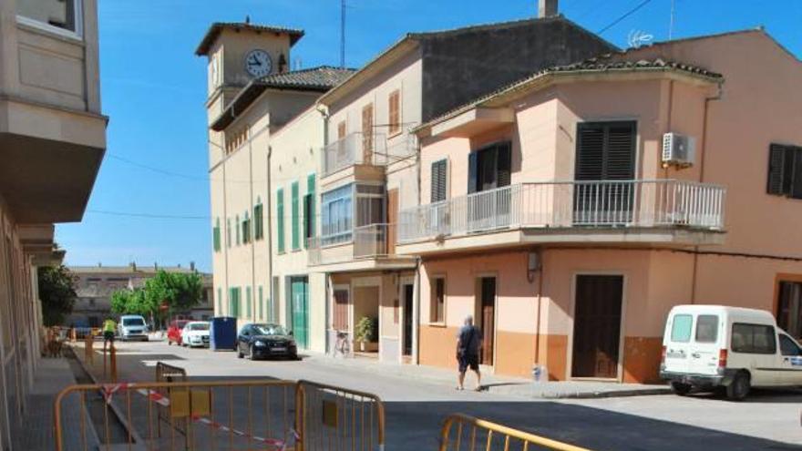 Lugar a excavar en la calle Sa Pau.