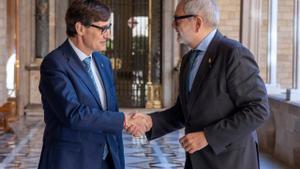 Illa y Larrosa en el Palau de la Generalitat