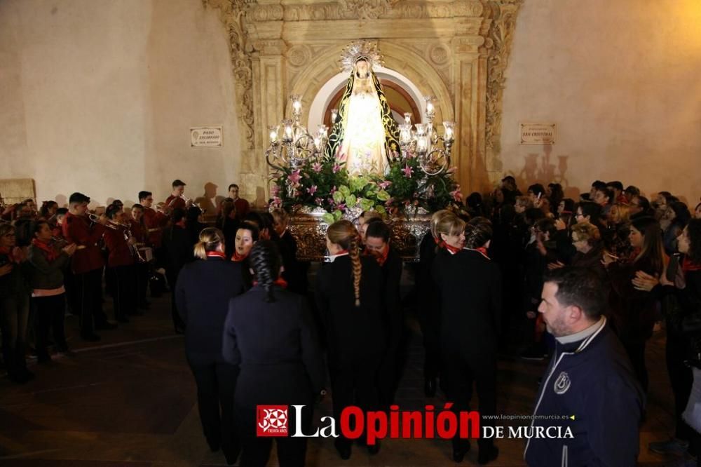 Encuentro en Lorca del Cristo de la Sangre, Señor de la Penitencia y la Virgen de la Soledad