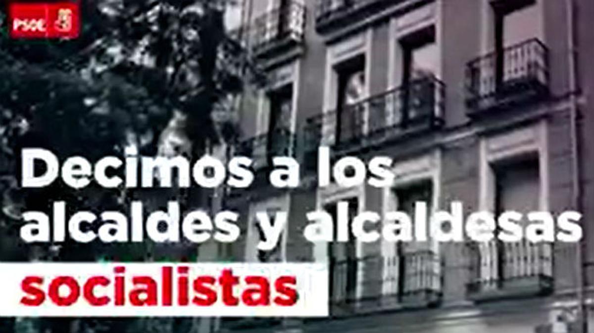 Vídeo del PSOE en defensa dels alcaldes del PSC.