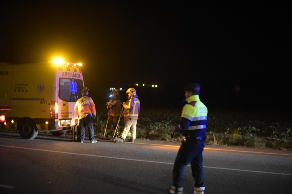 Imatges dels vehicles de l'accident d'Artés