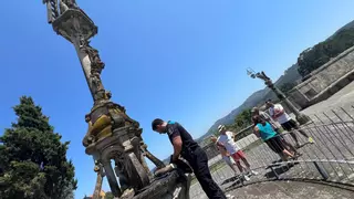 Investigan los desperfectos aparecidos en el emblemático Cruceiro do Hío