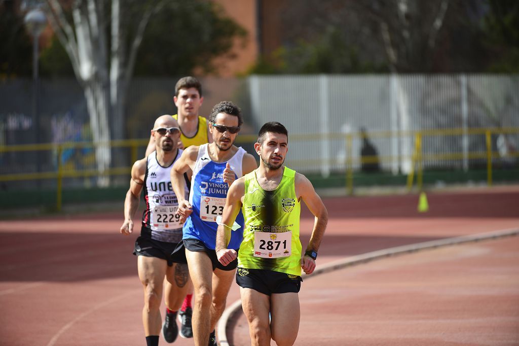 Pruebas de atletismo nacional en la pista de atletismo de Cartagena este domingo