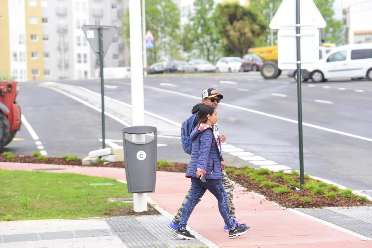 A Coruña estrena el acceso a la estación intermodal desde la avenida de A Sardiñeira