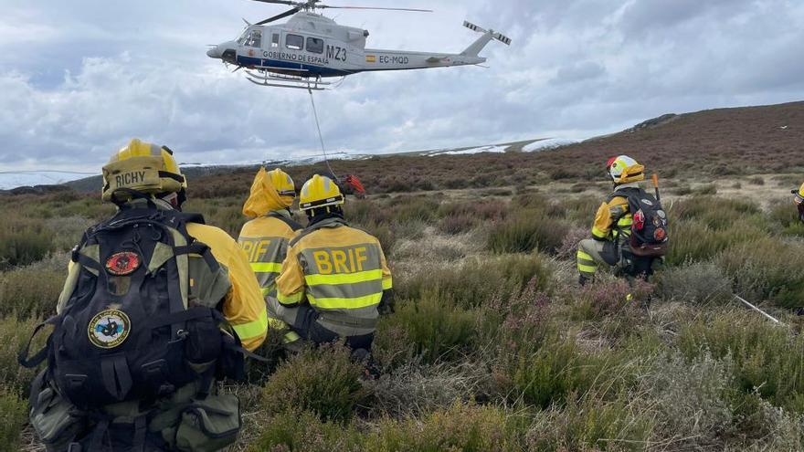 Así se prepara la Brif Laza para la temporada de incendios