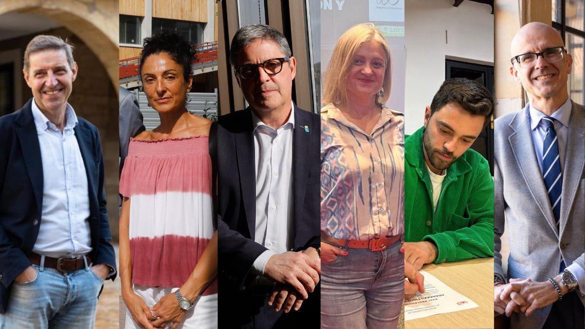Por la izquierda, Carlos Fernández Llaneza, Natalia Sánchez Santa Bárbara, Enrique Rodríguez Nuño, Alumudena Cueto, Sergio Llera y Jorge García Monsalve.