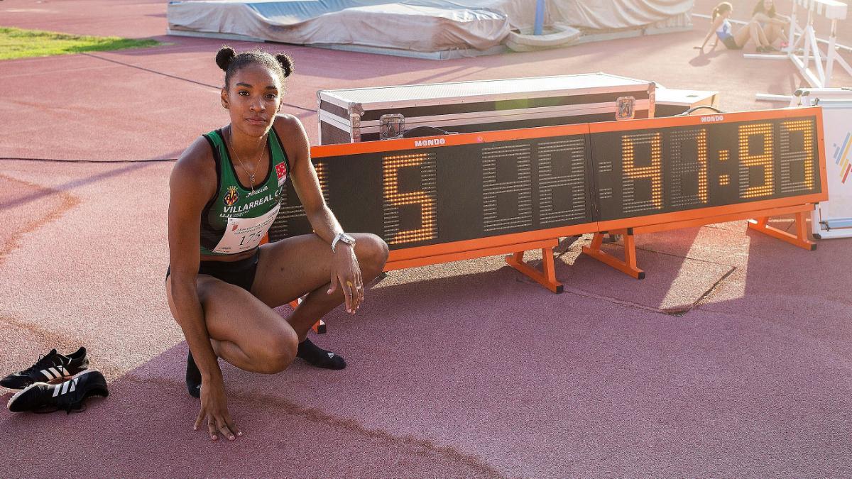Salma Paralluelo, en su época de atleta