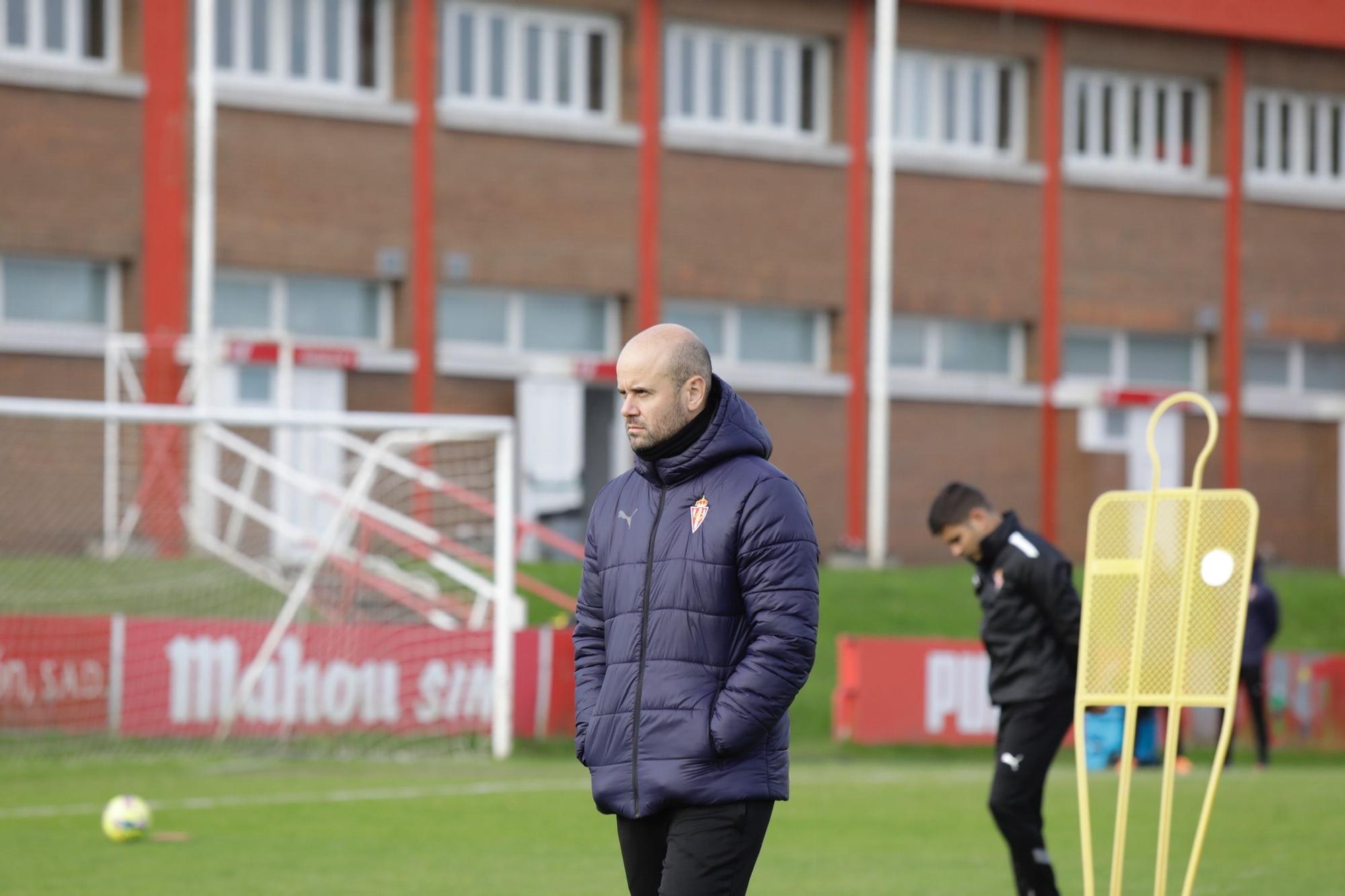 EN IMÁGENES: Primer entrenamientos del Sporting tras el cierre del mercado de fichajes de invierno