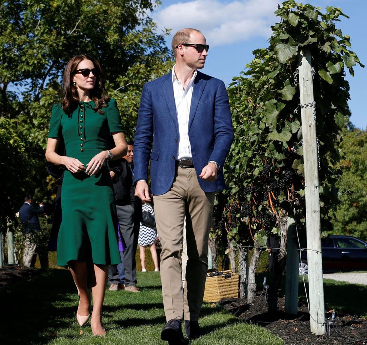 Viaje de los Duques de Cambridge a Canadá: dando un tour en Mission Hill en Kelowna